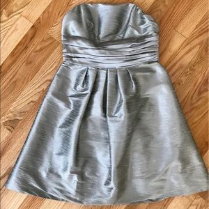 Alexia Admor Silver Strapless Dress